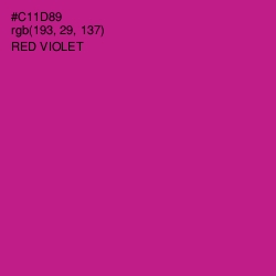 #C11D89 - Red Violet Color Image