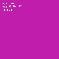#C11DAD - Red Violet Color Image