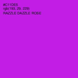 #C11DE5 - Razzle Dazzle Rose Color Image