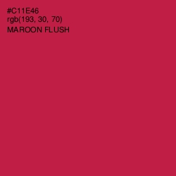 #C11E46 - Maroon Flush Color Image