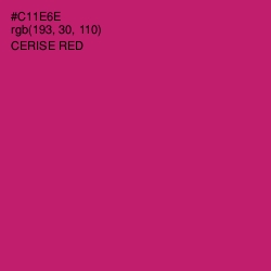 #C11E6E - Cerise Red Color Image
