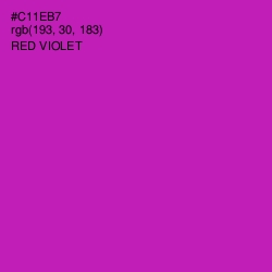 #C11EB7 - Red Violet Color Image