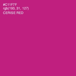 #C11F7F - Cerise Red Color Image