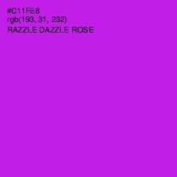 #C11FE8 - Razzle Dazzle Rose Color Image