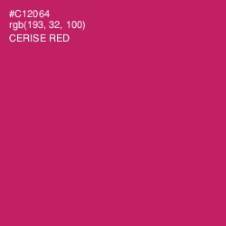 #C12064 - Cerise Red Color Image