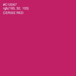 #C12067 - Cerise Red Color Image