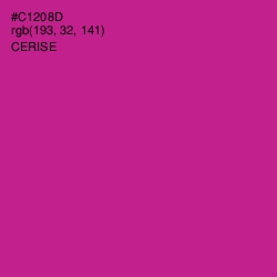 #C1208D - Cerise Color Image