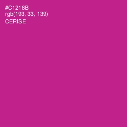 #C1218B - Cerise Color Image