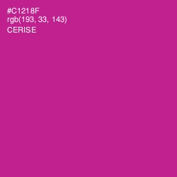 #C1218F - Cerise Color Image