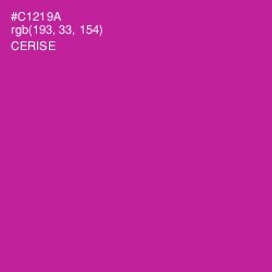 #C1219A - Cerise Color Image