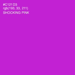 #C121D3 - Shocking Pink Color Image