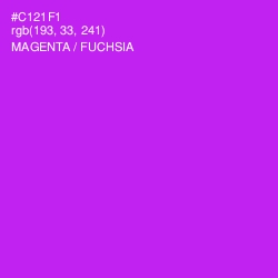 #C121F1 - Magenta / Fuchsia Color Image