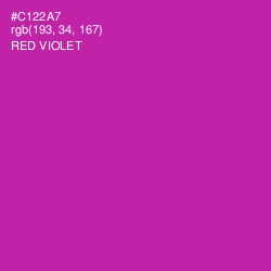 #C122A7 - Red Violet Color Image