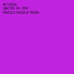 #C122E0 - Razzle Dazzle Rose Color Image