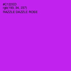 #C122ED - Razzle Dazzle Rose Color Image