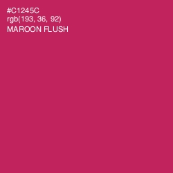 #C1245C - Maroon Flush Color Image