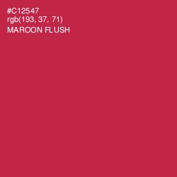 #C12547 - Maroon Flush Color Image