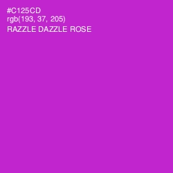 #C125CD - Razzle Dazzle Rose Color Image