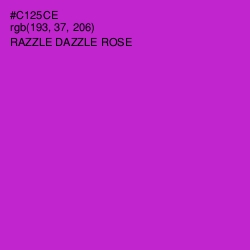 #C125CE - Razzle Dazzle Rose Color Image