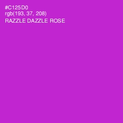 #C125D0 - Razzle Dazzle Rose Color Image