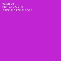 #C125D3 - Razzle Dazzle Rose Color Image