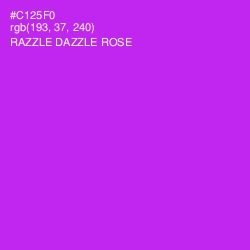 #C125F0 - Razzle Dazzle Rose Color Image