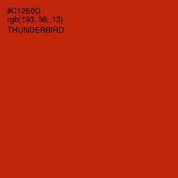 #C1260D - Thunderbird Color Image