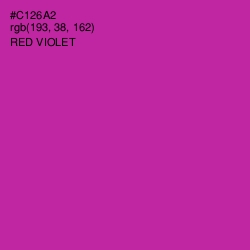 #C126A2 - Red Violet Color Image