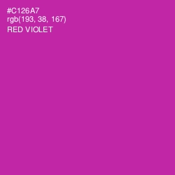 #C126A7 - Red Violet Color Image