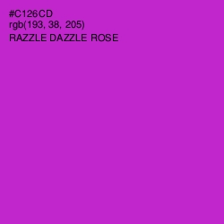 #C126CD - Razzle Dazzle Rose Color Image