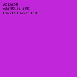 #C126DB - Razzle Dazzle Rose Color Image