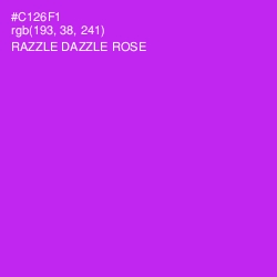 #C126F1 - Razzle Dazzle Rose Color Image