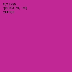 #C12795 - Cerise Color Image