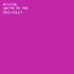 #C127A8 - Red Violet Color Image