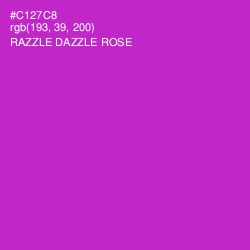 #C127C8 - Razzle Dazzle Rose Color Image