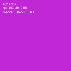 #C127D7 - Razzle Dazzle Rose Color Image