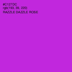 #C127DC - Razzle Dazzle Rose Color Image