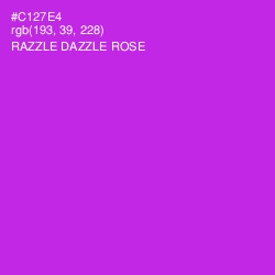 #C127E4 - Razzle Dazzle Rose Color Image