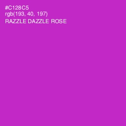 #C128C5 - Razzle Dazzle Rose Color Image