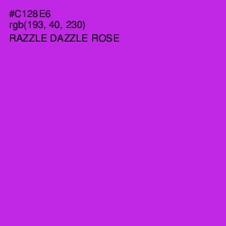 #C128E6 - Razzle Dazzle Rose Color Image