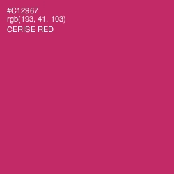 #C12967 - Cerise Red Color Image