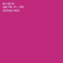 #C1297D - Cerise Red Color Image