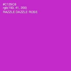 #C129C8 - Razzle Dazzle Rose Color Image