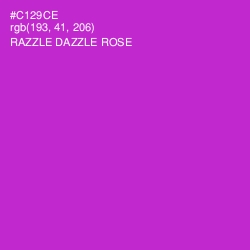 #C129CE - Razzle Dazzle Rose Color Image