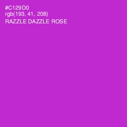 #C129D0 - Razzle Dazzle Rose Color Image