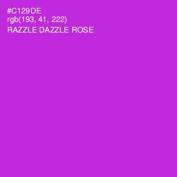 #C129DE - Razzle Dazzle Rose Color Image