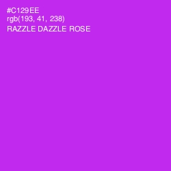 #C129EE - Razzle Dazzle Rose Color Image