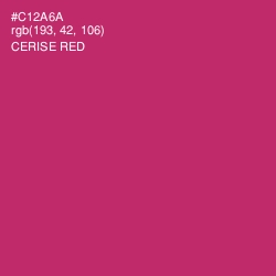 #C12A6A - Cerise Red Color Image