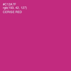 #C12A7F - Cerise Red Color Image