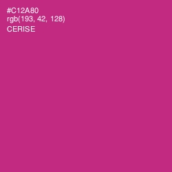 #C12A80 - Cerise Color Image